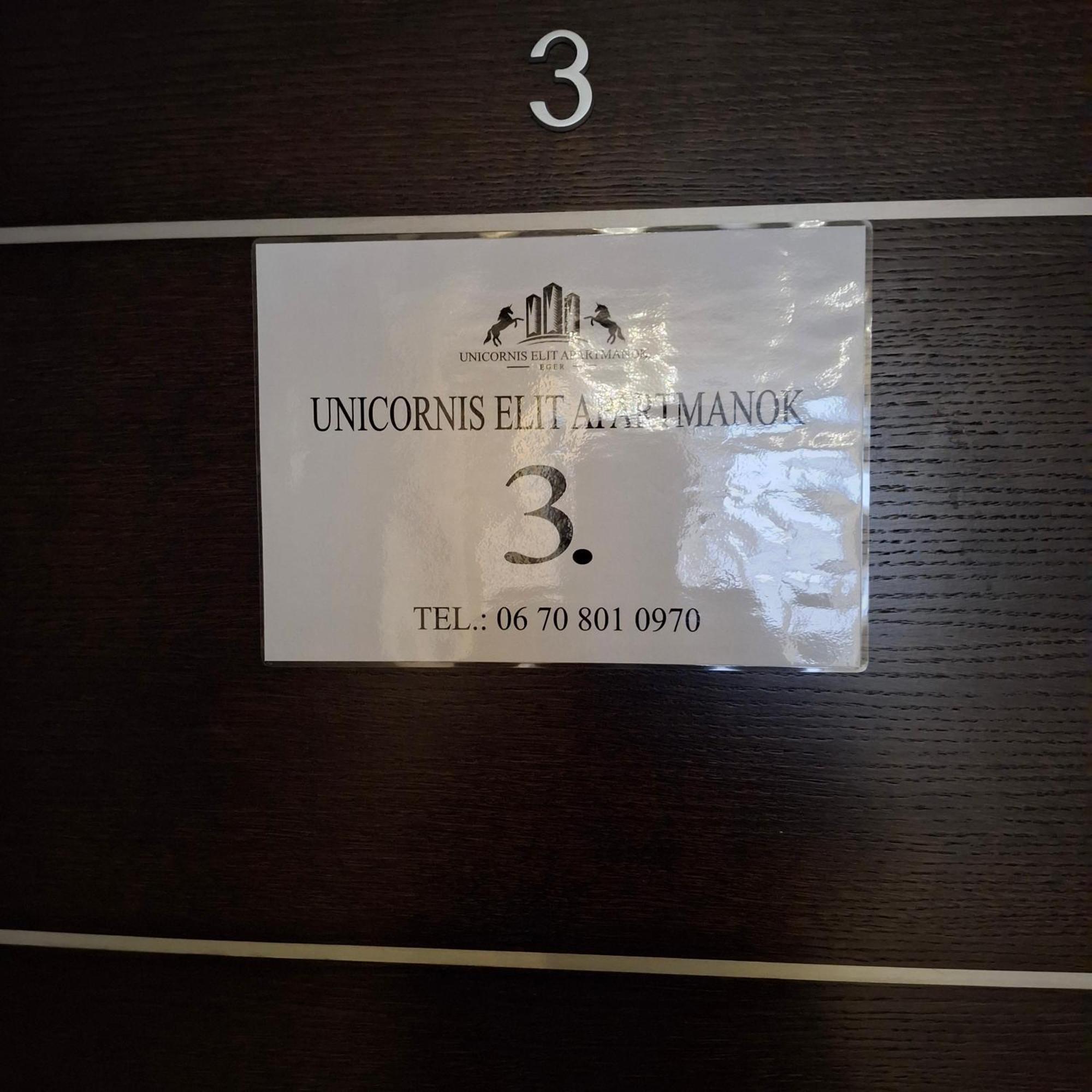 Unicorniselit Apartmanok 에게르 외부 사진